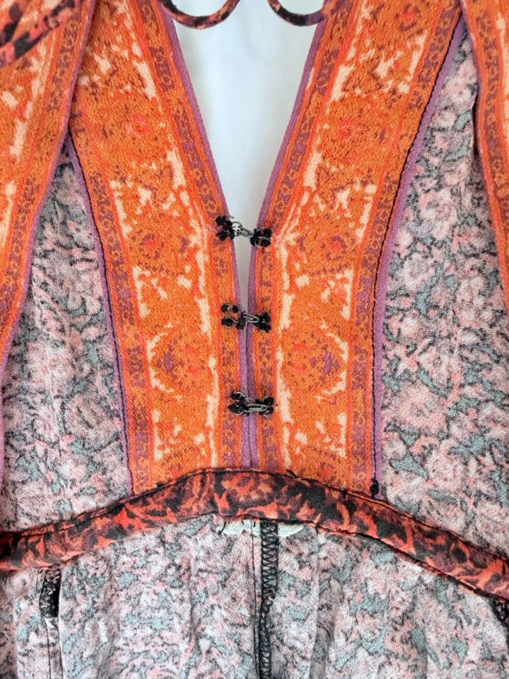 Free People Boho Paisley Print Mini Dress - Picture 3 of 6